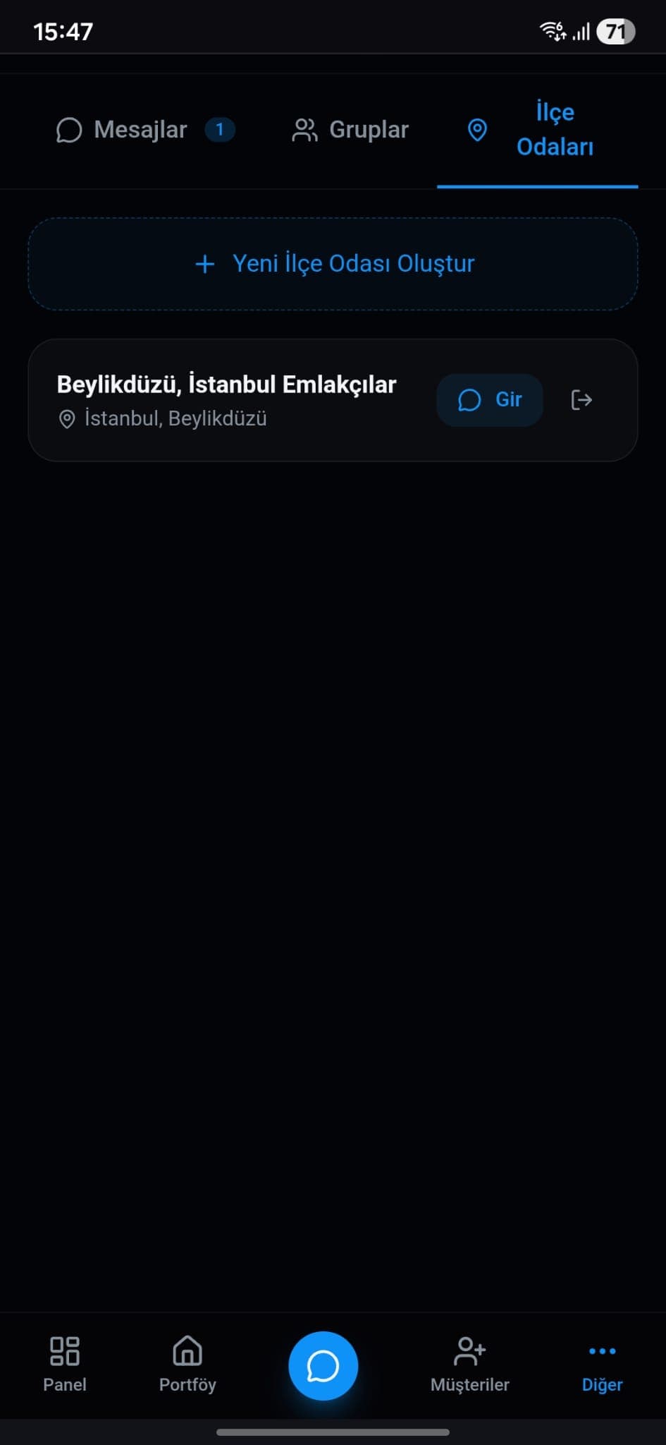 İlçe Sohbet Odaları